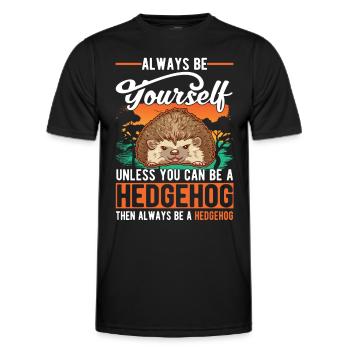 Soyez toujours vous-même À moins que vous ne puissiez être un hérisson - T-shirt sport Homme - noir - Devant - AI Model Male 178 dark (178cm)