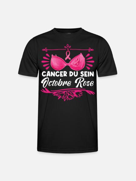 Breast cancer Pink October. - Men's Functional T-Shirt - black