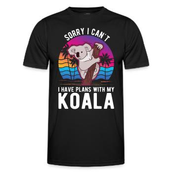 Koala Koala Bear Amoureux - T-shirt sport Homme - noir - Devant - AI Model Male 178 dark (178cm)