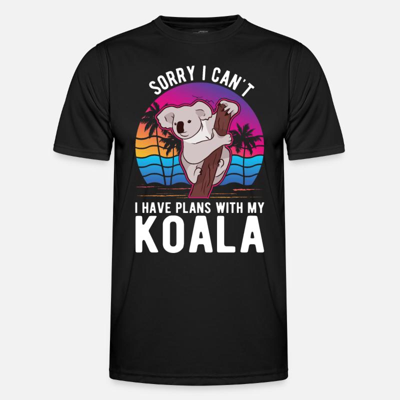 Koala Koala Bear Lovers - Men's Functional T-Shirt - black