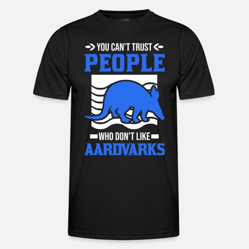 Erdferkel Geschenk Aardvark - Men's Functional T-Shirt - black