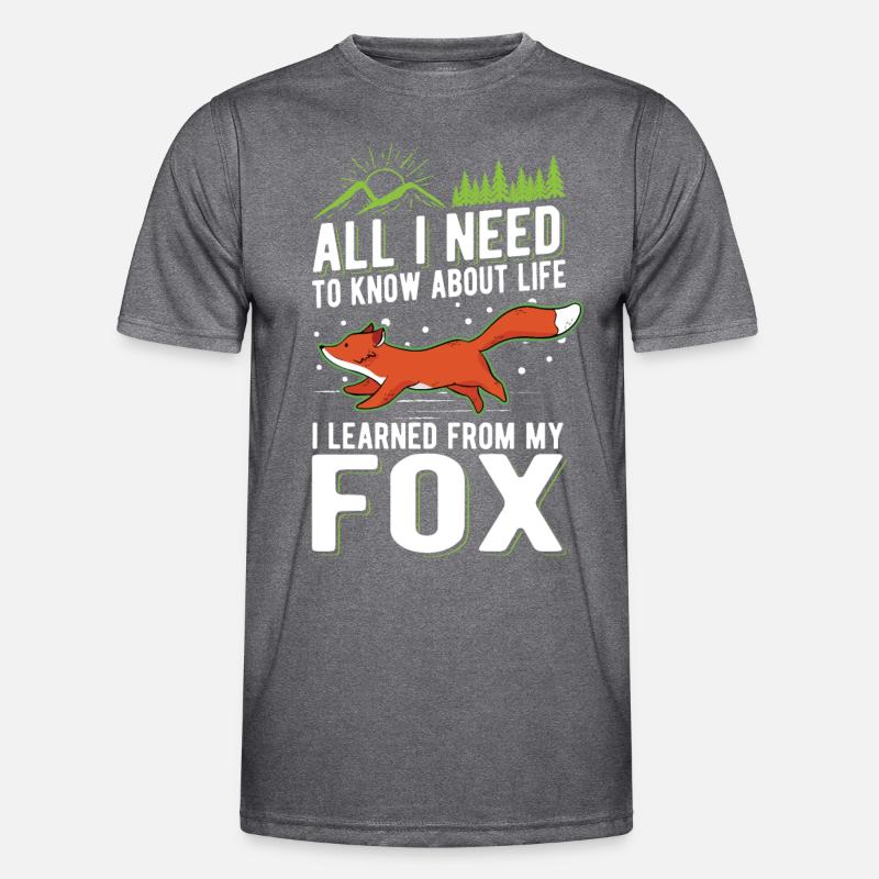 Fuchs Geschenk Rotfuchs Männer Funktions-T-Shirt