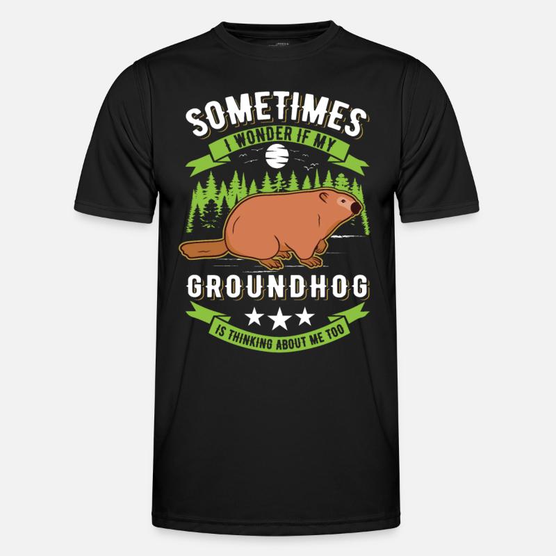 Murmeltier Groundhog Day Waldmurmeltier Männer Funktions-T-Shirt