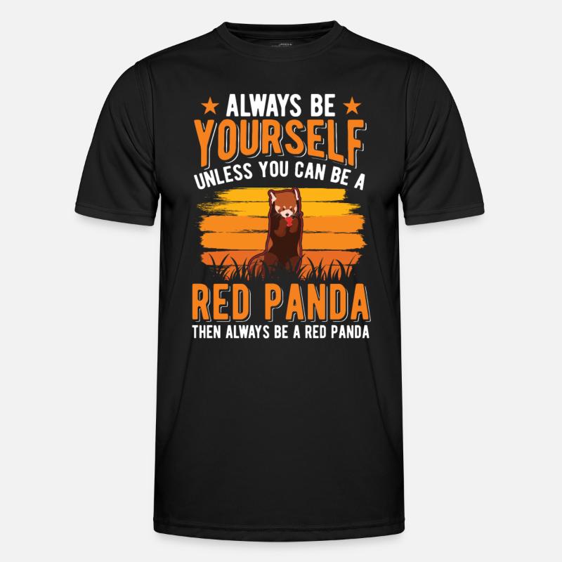 Roter Panda Geschenk Red Panda Männer Funktions-T-Shirt