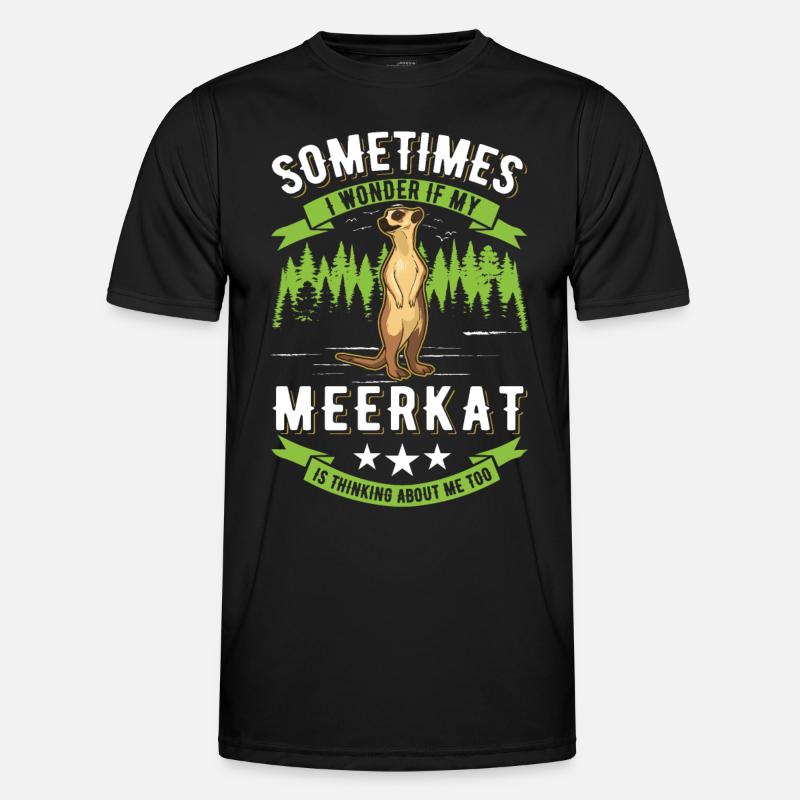 Erdmännchen Surikat Meerkat Männer Funktions-T-Shirt
