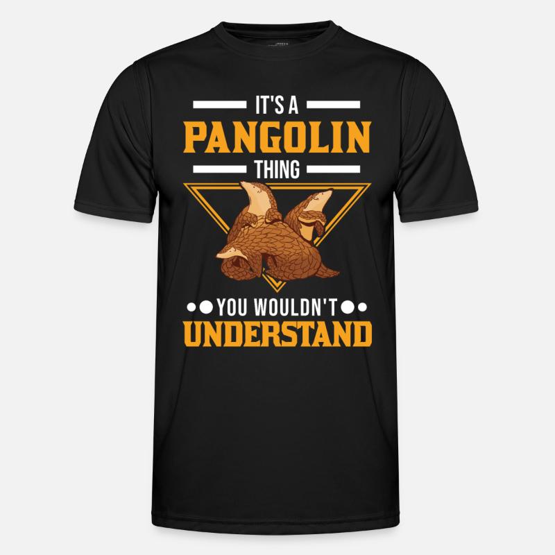 Pangolin Ding Schuppentier Männer Funktions-T-Shirt