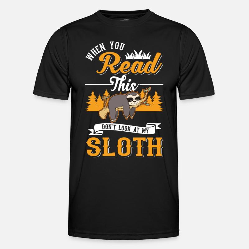 Sloth Gift Sloth - Men's Functional T-Shirt - black