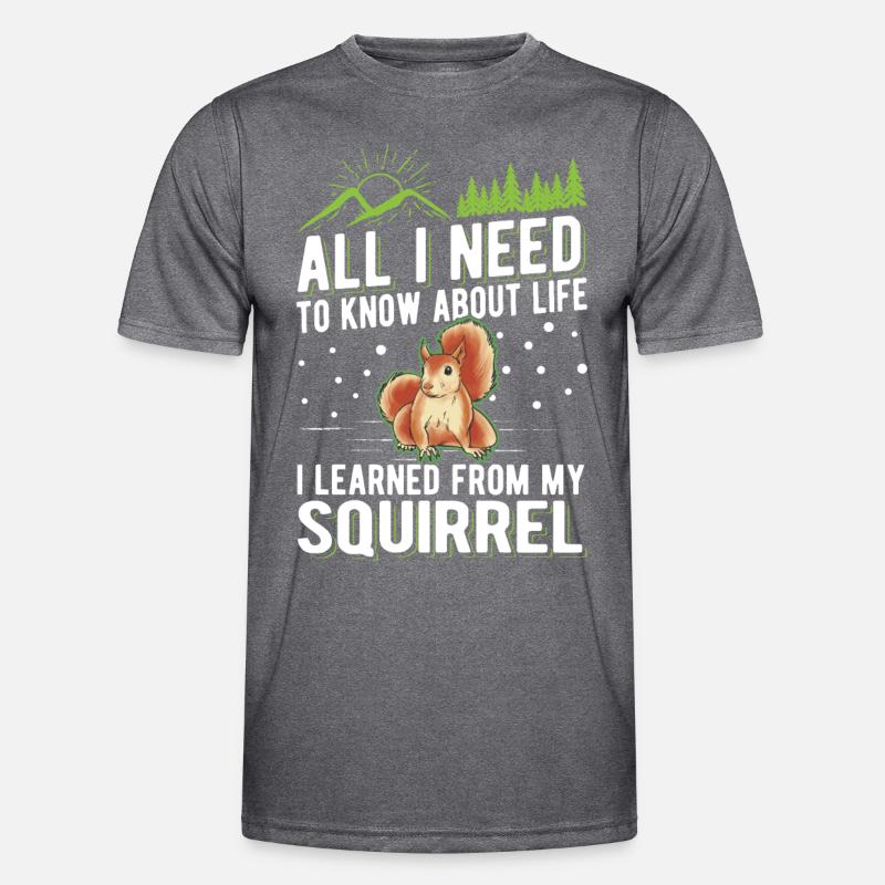 Eichhörnchen Geschenk Grauhörnchen Squirrel Männer Funktions-T-Shirt