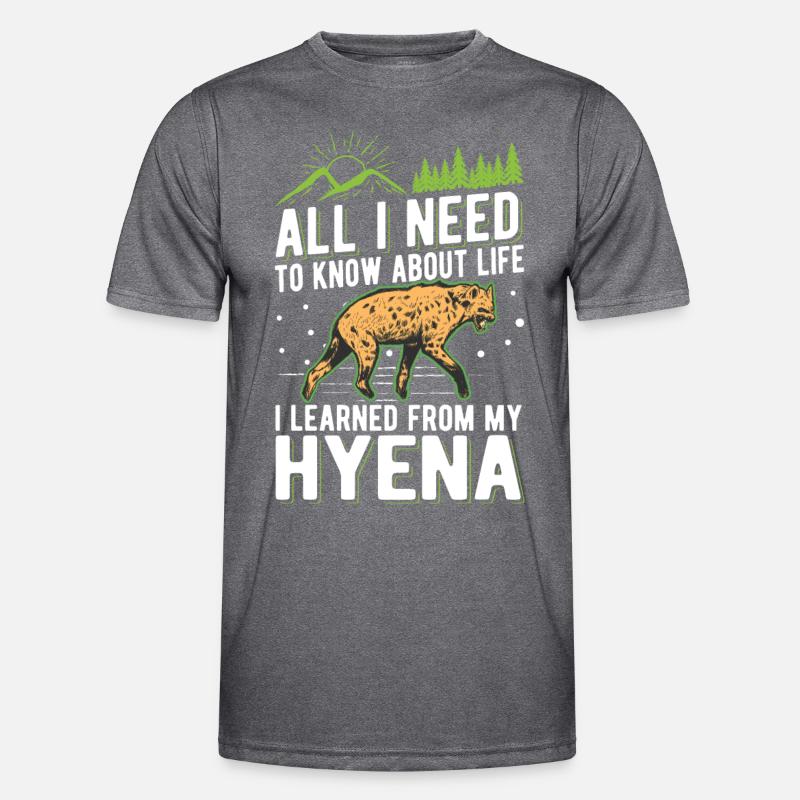 Hyäne Geschenk Erdwolf Hyena Männer Funktions-T-Shirt