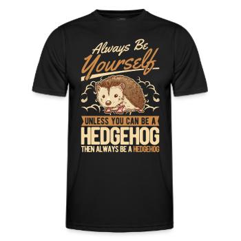 Sois toujours toi-même Hérisson Igel - T-shirt sport Homme - noir - Devant - AI Model Male 178 dark (178cm)