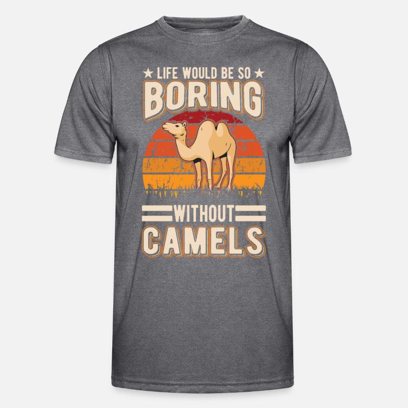 Kamel Geschenk Dromedar Camel Großkamel Männer Funktions-T-Shirt