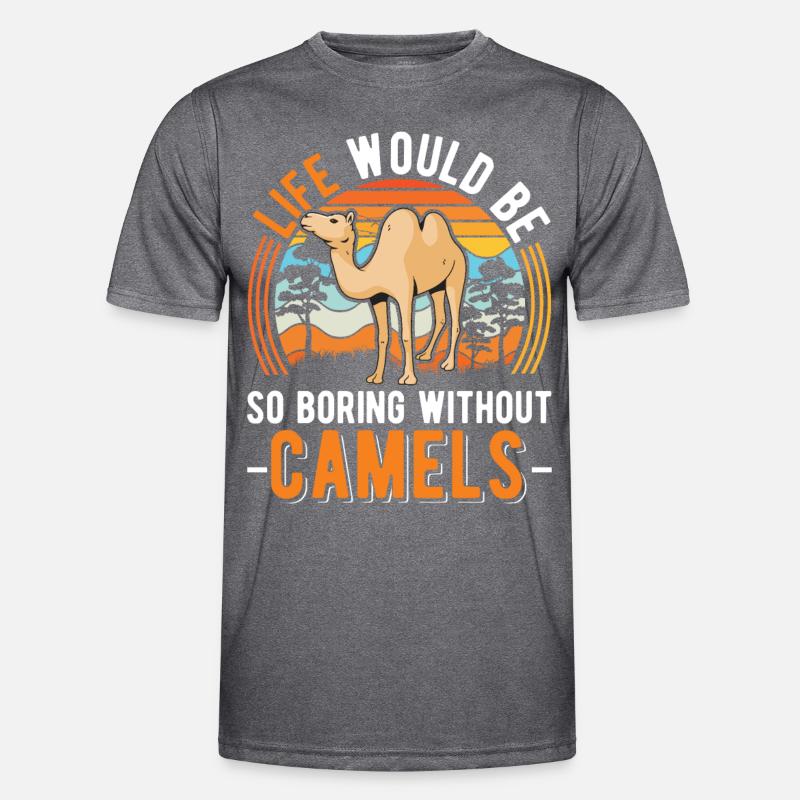 Kamel Geschenk Dromedar Camel Großkamel Männer Funktions-T-Shirt