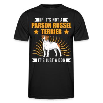 Parson Russell Terrier Owner - Men's Functional T-Shirt - black - Front - AI Model Male 178 dark (178cm)
