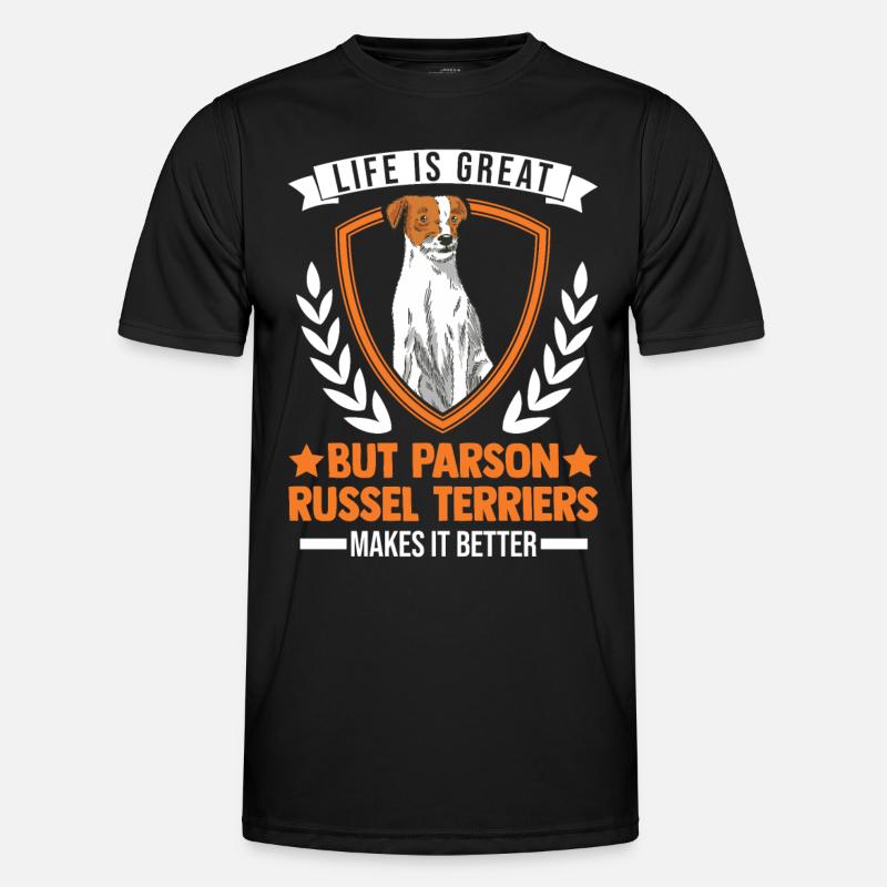 Parson Russell Terrier Gift - Men's Functional T-Shirt - black