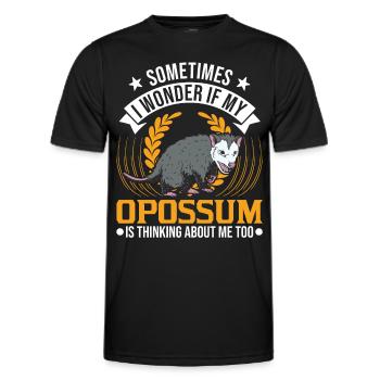 Opossum Cadeau Marsupial Opossum - T-shirt sport Homme - noir - Devant - AI Model Male 178 dark (178cm)