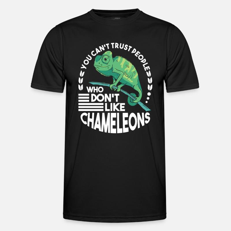 Chameleon Gift Chameleon - Men's Functional T-Shirt - black