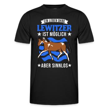 Ein Leben ohne Lewitzer ist möglich Aber sinnlos - Männer Funktions-T-Shirt - Schwarz - Vorne - AI Model Male 178 dark (178cm)