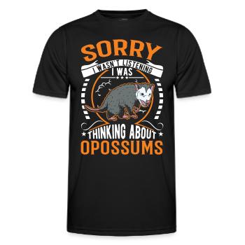 Opossum Cadeau Marsupial Opossum - T-shirt sport Homme - noir - Devant - AI Model Male 178 dark (178cm)
