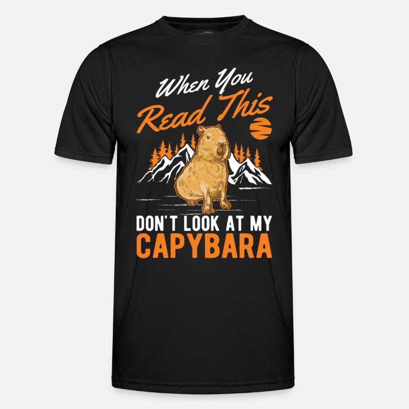 Capybara Gift Capibara capybara - Men's Functional T-Shirt - black