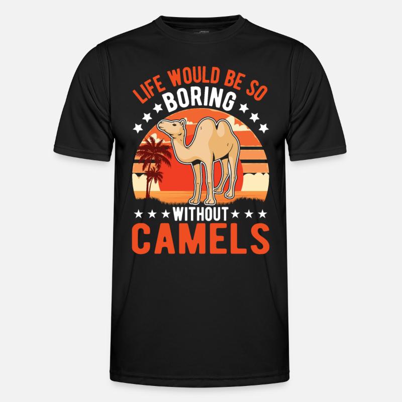Kamel Geschenk Dromedar Camel Großkamel Männer Funktions-T-Shirt