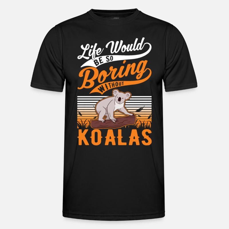 Koala lover Koala bear - Men's Functional T-Shirt - black