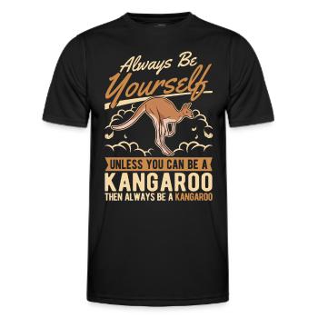Soyez toujours vous-même Kangourou Australie Kangourou - T-shirt sport Homme - noir - Devant - AI Model Male 178 dark (178cm)