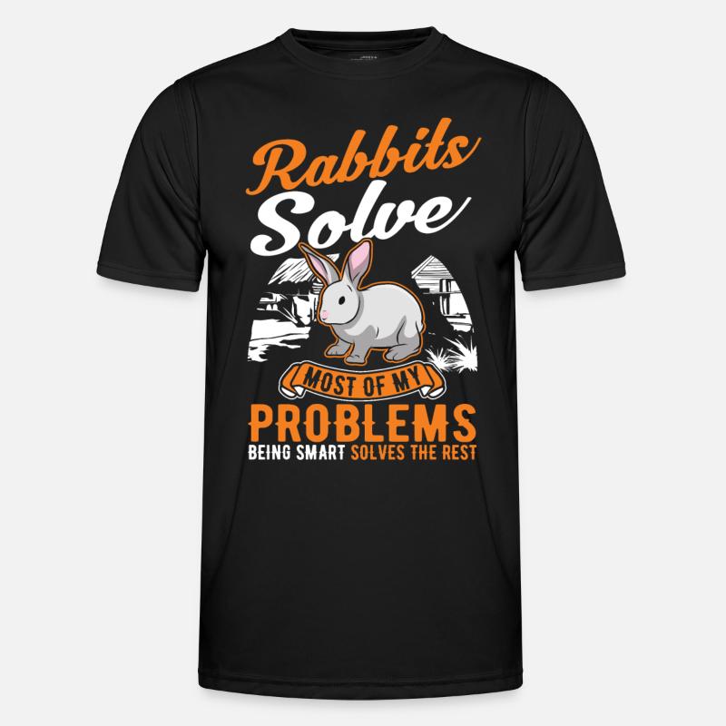 Rabbit Rabbit Rabbit - Men's Functional T-Shirt - black