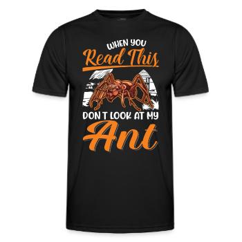 Fourmis Cadeau Fourmi de feu - T-shirt sport Homme - noir - Devant - AI Model Male 178 dark (178cm)