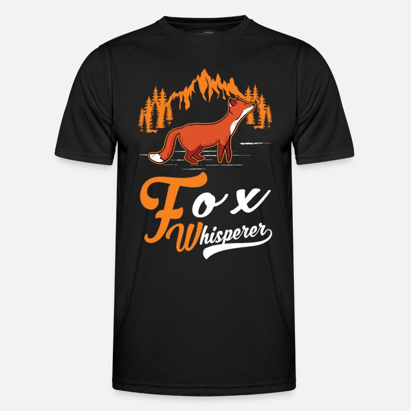 Fuchsflüsterer Fox Whisperer Fuchs - Men's Functional T-Shirt - black