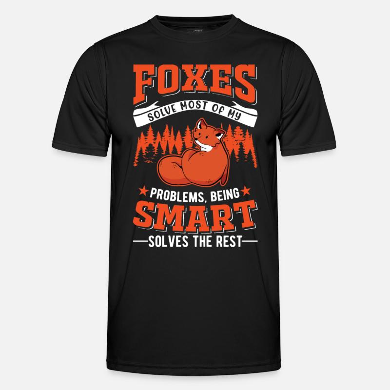 Fuchs Geschenk Rotfuchs - Männer Funktions-T-Shirt - Schwarz