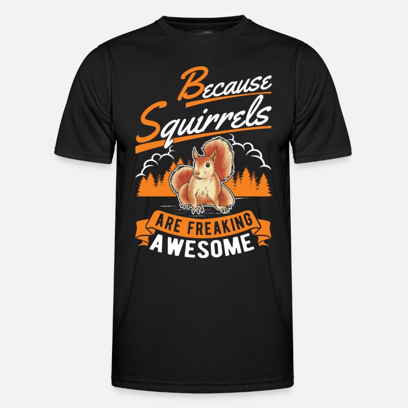Eichhörnchen Geschenk Squirrel Grauhörnchen Männer Funktions-T-Shirt
