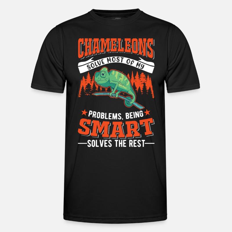 Chamäleon Geschenk Chameleon Männer Funktions-T-Shirt