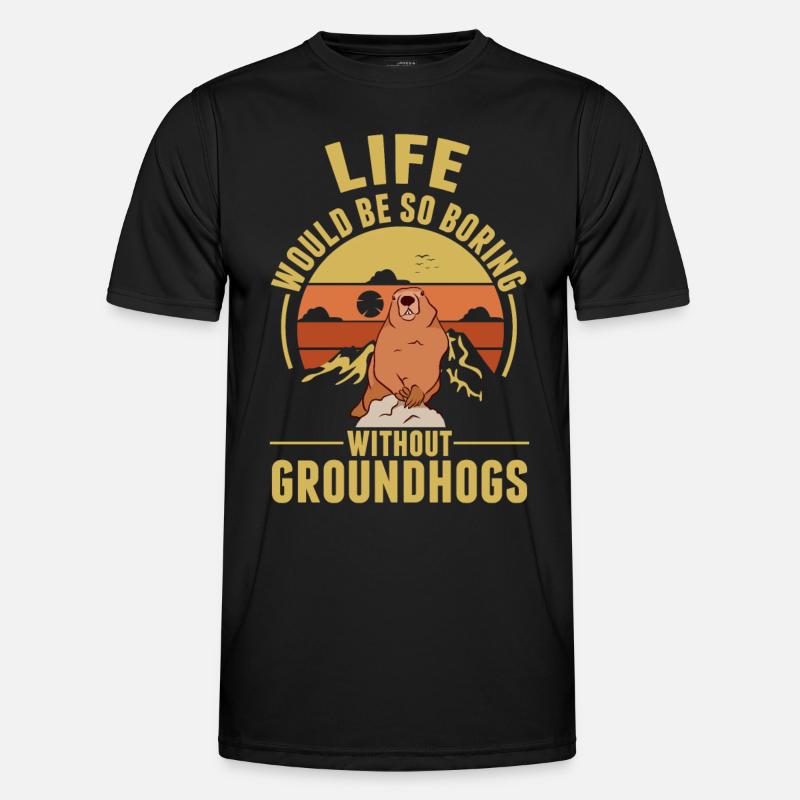 Murmeltier Groundhog Day Waldmurmeltier Männer Funktions-T-Shirt
