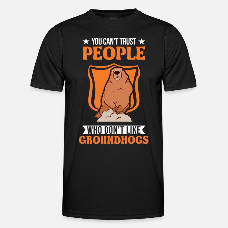 Murmeltier Groundhog Day Waldmurmeltier Männer Funktions-T-Shirt