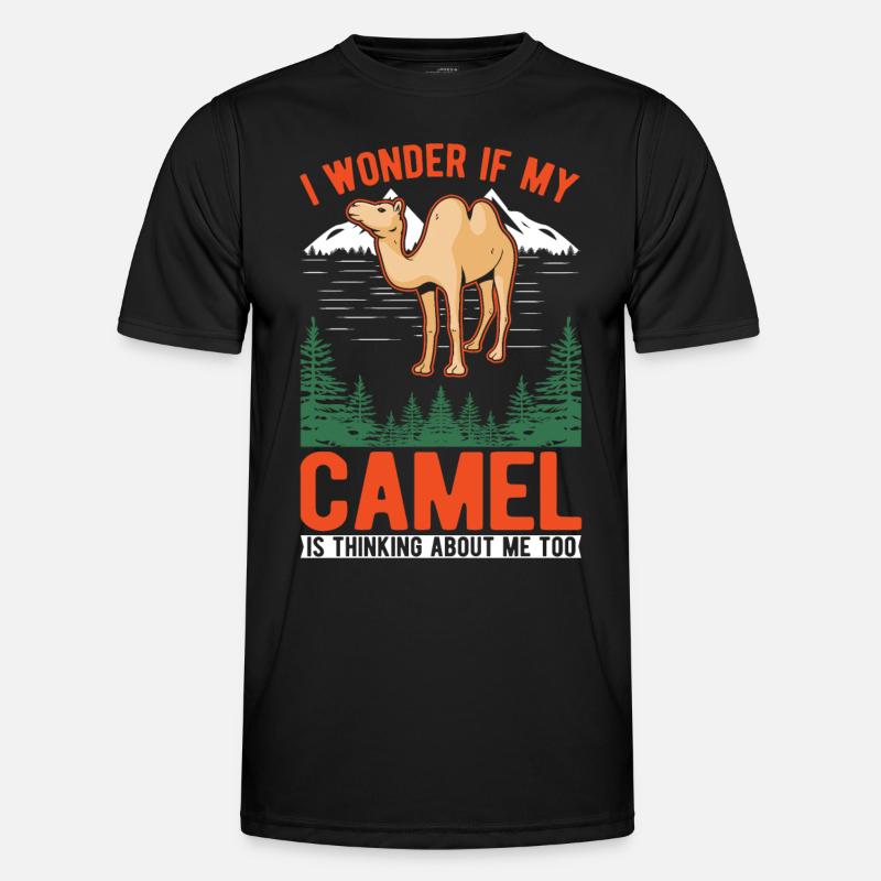 Kamel Geschenk Dromedar Camel Großkamel Männer Funktions-T-Shirt