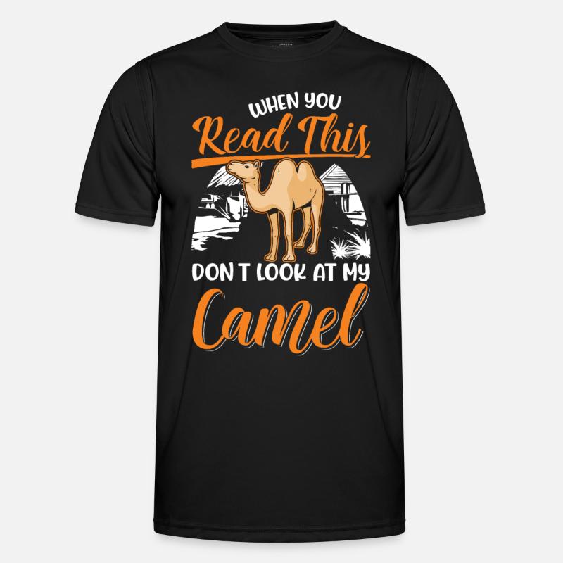 Kamel Geschenk Dromedar Camel Großkamel Männer Funktions-T-Shirt