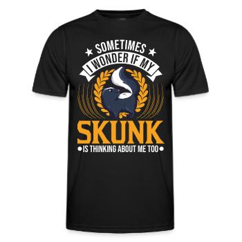 Cadeau Skunk - T-shirt sport Homme - noir - Devant - AI Model Male 178 dark (178cm)