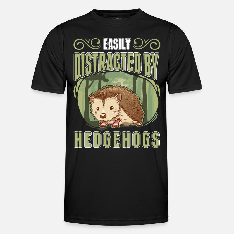 Facilement distrait par les hérissons Igel T-shirt sport Homme