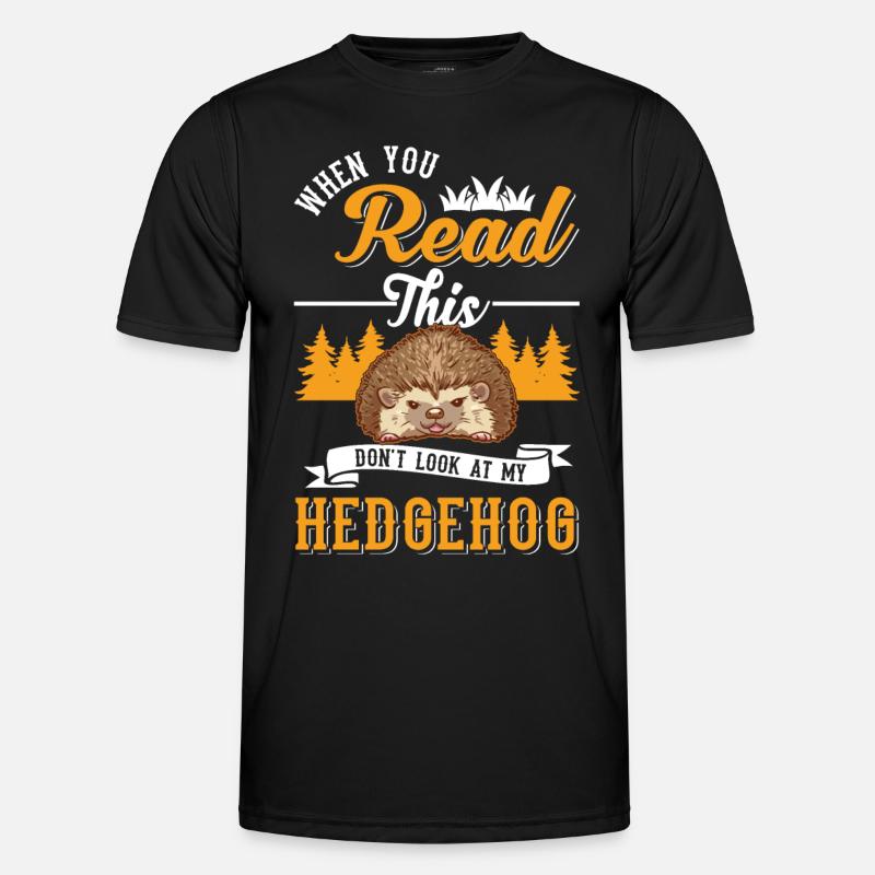 Igel Geschenk Stacheligel Männer Funktions-T-Shirt