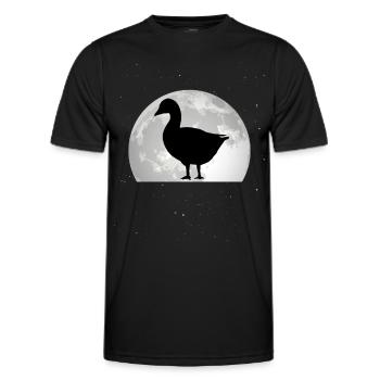 Geese Moon Goose breeder Goose goose - Men's Functional T-Shirt - black - Front - AI Model Male 178 dark (178cm)