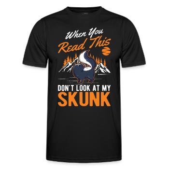 Skunk lover - Men's Functional T-Shirt - black - Front - AI Model Male 178 dark (178cm)