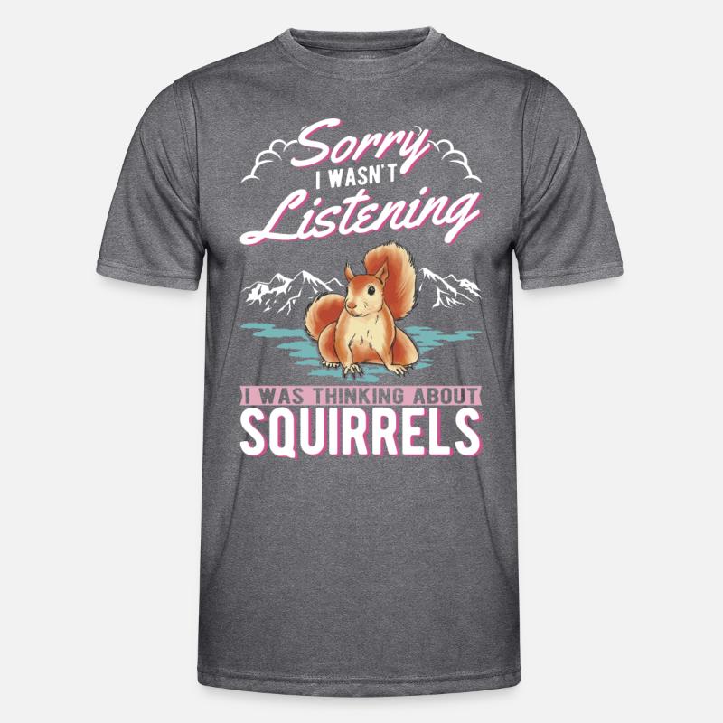 Eichhörnchen Geschenk Grauhörnchen Squirrel Männer Funktions-T-Shirt