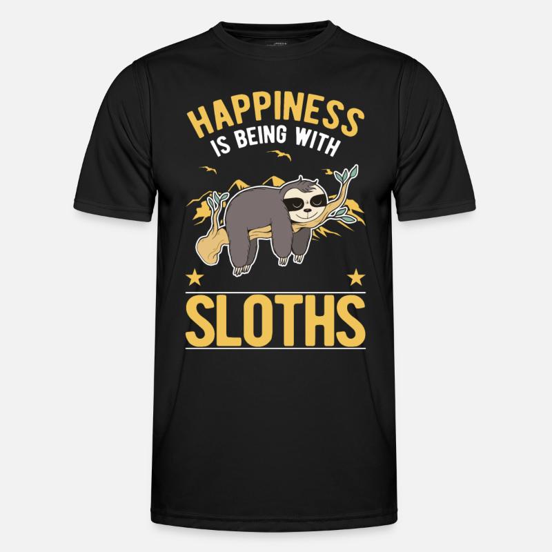 Sloth Luck Sloth - Men's Functional T-Shirt - black