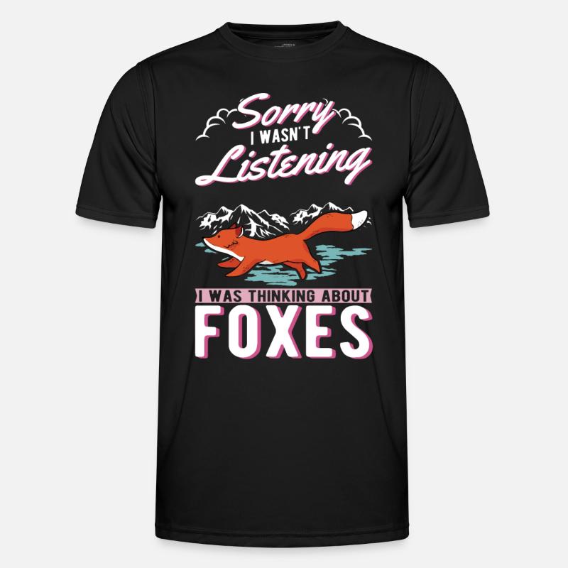 Fuchs Geschenk Rotfuchs - Männer Funktions-T-Shirt - Schwarz