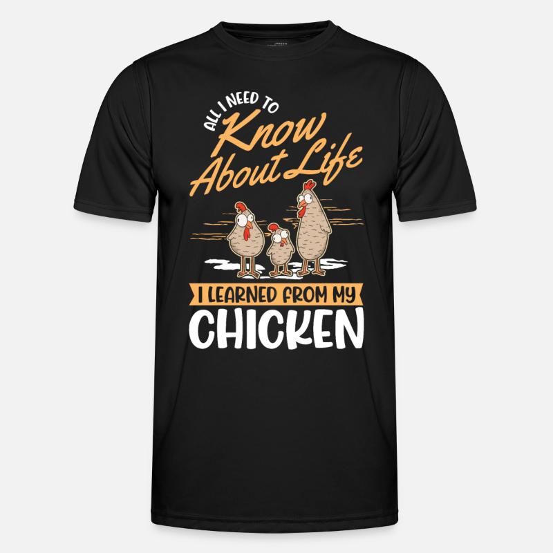 Poulets Élevage de poulets Éleveur de poulets T-shirt sport Homme