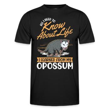 Opossum Cadeau Marsupial Opossum - T-shirt sport Homme - noir - Devant - AI Model Male 178 dark (178cm)