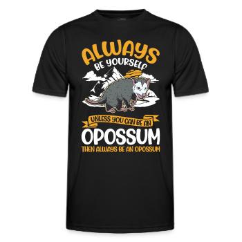 Opossum Cadeau Marsupial Opossum - T-shirt sport Homme - noir - Devant - AI Model Male 178 dark (178cm)