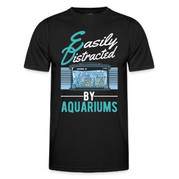 Aquariist Aquaristik Aquarium - T-shirt sport Homme - noir - Devant - AI Model Male 178 dark (178cm)