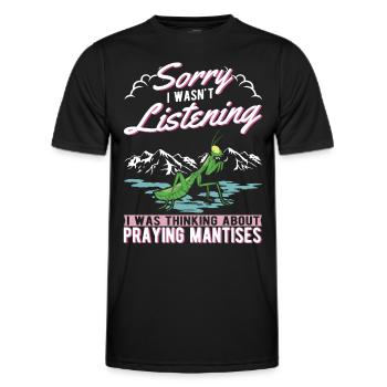 Mante religieuse Cadeau Mante Mante Mante Mante Mante Mante - T-shirt sport Homme - noir - Devant - AI Model Male 178 dark (178cm)