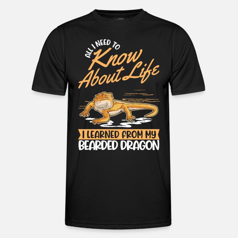 Bartagame Bearded Dragon Männer Funktions-T-Shirt